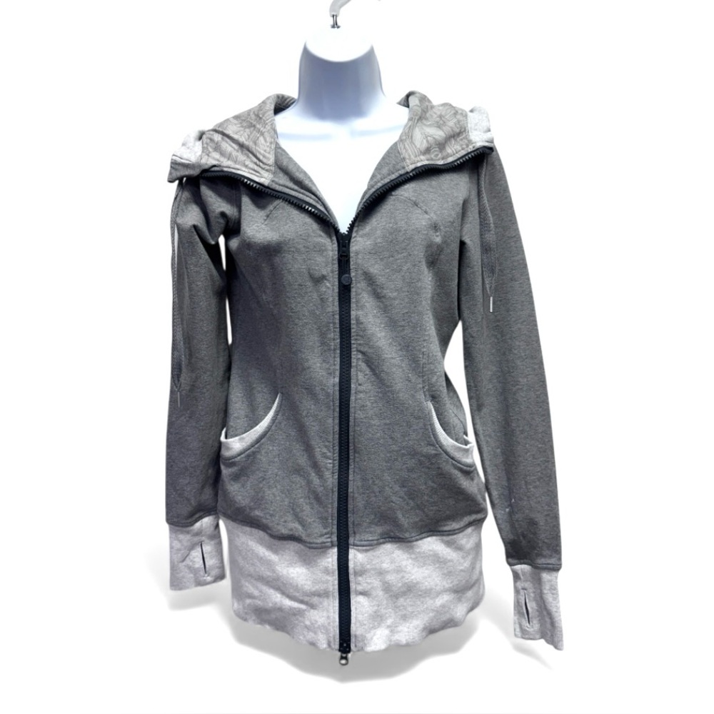 Lululemon Athletica Gray Zip Up Hoodie Sz.8